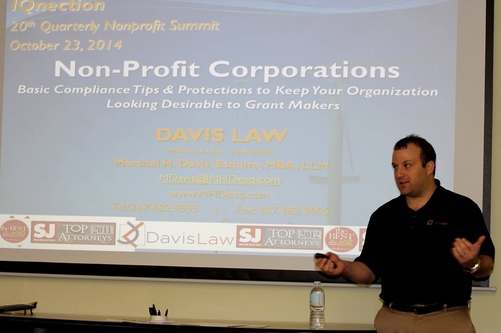 IQnection 20th Quarterly Nonprofit Summit - Marshal Davis